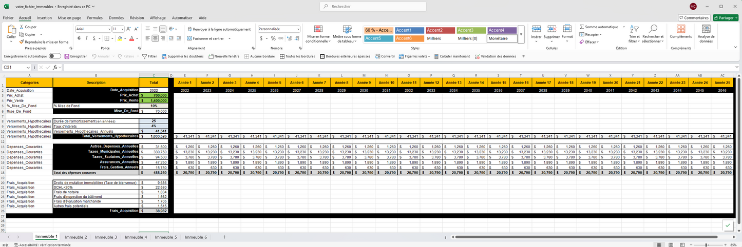 Solution Power BI - ROI : Comparer la Performance de Vos Immeubles